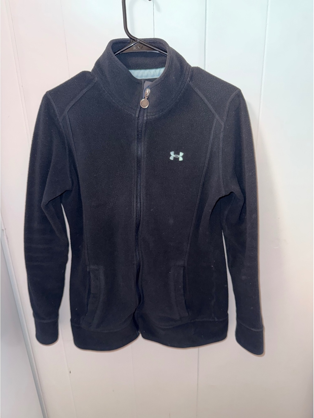 Under Armour Women's Black Full-Zip Fleece Jacket Size Small
